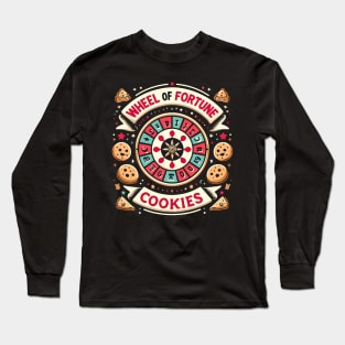 Wheel Of Fortune Cookies Fun Roulette Tarot Pun Horoscope Long Sleeve T-Shirt